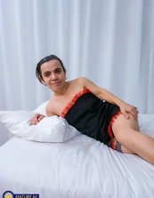Horny dwarf flaunting her fuckable nude MILF body on cam